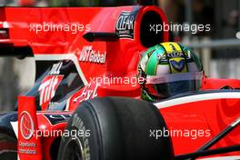 09.07.2010 Silverstone, England,  Lucas di Grassi (BRA), Virgin Racing  - Formula 1 World Championship, Rd 10, British Grand Prix, Friday Practice