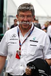09.07.2010 Silverstone, England,  Ross Brawn (GBR) Team Principal, Mercedes GP Petronas - Formula 1 World Championship, Rd 10, British Grand Prix, Friday