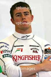 09.07.2010 Silverstone, England,  Paul di Resta (GBR), Test Driver, Force India F1 Team  - Formula 1 World Championship, Rd 10, British Grand Prix, Friday Practice