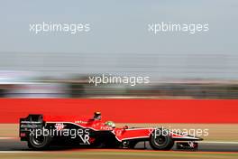 09.07.2010 Silverstone, England,  Lucas di Grassi (BRA), Virgin Racing  - Formula 1 World Championship, Rd 10, British Grand Prix, Friday Practice