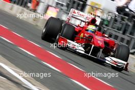 09.07.2010 Silverstone, England,  Felipe Massa (BRA), Scuderia Ferrari  - Formula 1 World Championship, Rd 10, British Grand Prix, Friday Practice
