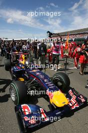 11.07.2010 Silverstone, England,  Sebastian Vettel (GER), Red Bull Racing  - Formula 1 World Championship, Rd 10, British Grand Prix, Sunday Pre-Race Grid