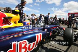 11.07.2010 Silverstone, England,  Mark Webber (AUS), Red Bull Racing  - Formula 1 World Championship, Rd 10, British Grand Prix, Sunday Pre-Race Grid