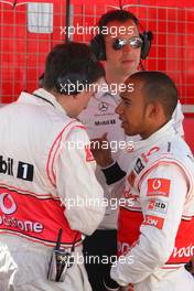 11.07.2010 Silverstone, England,  Lewis Hamilton (GBR), McLaren Mercedes  - Formula 1 World Championship, Rd 10, British Grand Prix, Sunday Pre-Race Grid