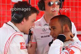 11.07.2010 Silverstone, England,  Lewis Hamilton (GBR), McLaren Mercedes  - Formula 1 World Championship, Rd 10, British Grand Prix, Sunday Pre-Race Grid