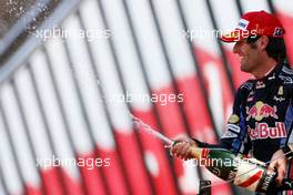 11.07.2010 Silverstone, England,  Mark Webber (AUS), Red Bull Racing  - Formula 1 World Championship, Rd 10, British Grand Prix, Sunday Podium