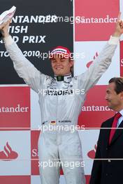 11.07.2010 Silverstone, England,  Nico Rosberg (GER), Mercedes GP Petronas - Formula 1 World Championship, Rd 10, British Grand Prix, Sunday Podium