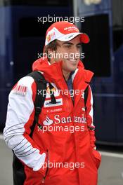 08.07.2010 Silverstone, England,  Fernando Alonso (ESP), Scuderia Ferrari - Formula 1 World Championship, Rd 10, British Grand Prix, Thursday