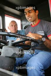 08.07.2010 Silverstone, England,  Karun Chandhok (IND), Hispania Racing F1 Team HRT, visit of the Cosworth factory in Northhampton - Formula 1 World Championship, Rd 10, British Grand Prix, Thursday