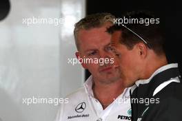 08.07.2010 Silverstone, England,  Michael Schumacher (GER), Mercedes GP Petronas - Formula 1 World Championship, Rd 10, British Grand Prix, Thursday