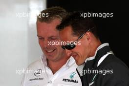 08.07.2010 Silverstone, England,  Michael Schumacher (GER), Mercedes GP Petronas - Formula 1 World Championship, Rd 10, British Grand Prix, Thursday