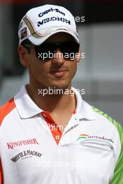 08.07.2010 Silverstone, England,  Adrian Sutil (GER), Force India F1 Team  - Formula 1 World Championship, Rd 10, British Grand Prix, Thursday