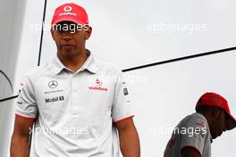 08.07.2010 Silverstone, England,  Lewis Hamilton (GBR), McLaren Mercedes - Formula 1 World Championship, Rd 10, British Grand Prix, Thursday