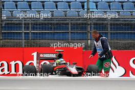 23.07.2010 Hockenheim, Germany,  Bruno Senna (BRA), Hispania Racing F1 Team, HRT - Formula 1 World Championship, Rd 11, German Grand Prix, Friday Practice