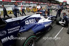 25.07.2010 Hockenheim, Germany,  Rubens Barrichello (BRA), Williams F1 Team  - Formula 1 World Championship, Rd 11, German Grand Prix, Sunday Pre-Race Grid