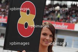 25.07.2010 Hockenheim, Germany,  Grid girl - Formula 1 World Championship, Rd 11, German Grand Prix, Sunday Grid Girl