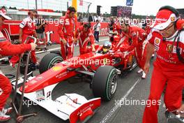 25.07.2010 Hockenheim, Germany,  Fernando Alonso (ESP), Scuderia Ferrari - Formula 1 World Championship, Rd 11, German Grand Prix, Sunday Pre-Race Grid