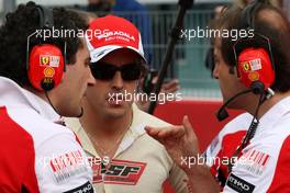 25.07.2010 Hockenheim, Germany,  Fernando Alonso (ESP), Scuderia Ferrari - Formula 1 World Championship, Rd 11, German Grand Prix, Sunday Pre-Race Grid