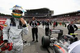 25.07.2010 Hockenheim, Germany,  Bruno Senna (BRA), Hispania Racing F1 Team, HRT - Formula 1 World Championship, Rd 11, German Grand Prix, Sunday Pre-Race Grid