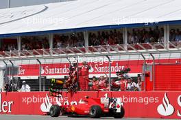 25.07.2010 Hockenheim, Germany,  Fernando Alonso (ESP), Scuderia Ferrari wins the race - Formula 1 World Championship, Rd 11, German Grand Prix, Sunday Podium
