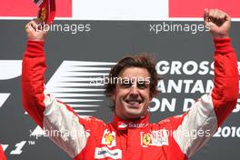 25.07.2010 Hockenheim, Germany,  Fernando Alonso (ESP), Scuderia Ferrari  - Formula 1 World Championship, Rd 11, German Grand Prix, Sunday Podium