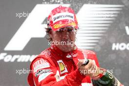 Fernando Alonso (ESP), Scuderia Ferrari  - Formula 1 World Championship, Rd 11, German Grand Prix, Sunday Podium
