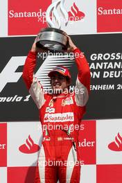 25.07.2010 Hockenheim, Germany,  Fernando Alonso (ESP), Scuderia Ferrari - Formula 1 World Championship, Rd 11, German Grand Prix, Sunday Podium