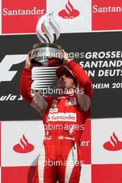 25.07.2010 Hockenheim, Germany,  Fernando Alonso (ESP), Scuderia Ferrari - Formula 1 World Championship, Rd 11, German Grand Prix, Sunday Podium