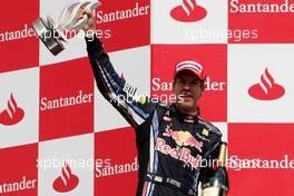 25.07.2010 Hockenheim, Germany,  Sebastian Vettel (GER), Red Bull Racing - Formula 1 World Championship, Rd 11, German Grand Prix, Sunday Podium