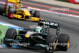 25.07.2010 Hockenheim, Germany,  Heikki Kovalainen (FIN), Lotus F1 Team, T127 - Formula 1 World Championship, Rd 11, German Grand Prix, Sunday Race