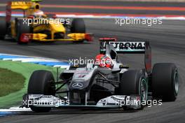 25.07.2010 Hockenheim, Germany,  Michael Schumacher (GER), Mercedes GP Petronas, W01 - Formula 1 World Championship, Rd 11, German Grand Prix, Sunday Race