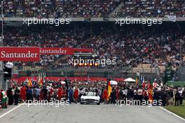 25.07.2010 Hockenheim, Germany,  The grid - Formula 1 World Championship, Rd 11, German Grand Prix, Sunday Race