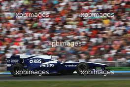 25.07.2010 Hockenheim, Germany,  Rubens Barrichello (BRA), Williams F1 Team - Formula 1 World Championship, Rd 11, German Grand Prix, Sunday Race