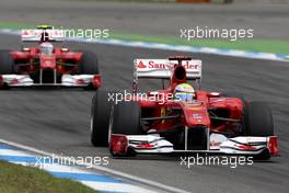 Felipe Massa (BRA), Scuderia Ferrari and Fernando Alonso (ESP), Scuderia Ferrari  - Formula 1 World Championship, Rd 11, German Grand Prix, Sunday Race