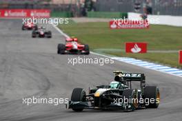 25.07.2010 Hockenheim, Germany,  Heikki Kovalainen (FIN), Lotus F1 Team, T127 - Formula 1 World Championship, Rd 11, German Grand Prix, Sunday Race