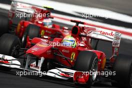 25.07.2010 Hockenheim, Germany,  Felipe Massa (BRA), Scuderia Ferrari leads Fernando Alonso (ESP), Scuderia Ferrari - Formula 1 World Championship, Rd 11, German Grand Prix, Sunday Race