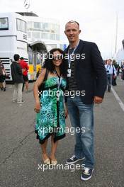 24.07.2010 Hockenheim, Germany,  Susianna Kentikian and Jurgn Brahmer, Professional boxers - Formula 1 World Championship, Rd 11, German Grand Prix, Saturday