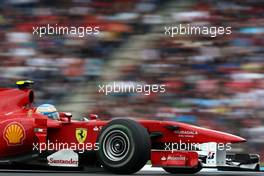 24.07.2010 Hockenheim, Germany,  Fernando Alonso (ESP), Scuderia Ferrari, F10 - Formula 1 World Championship, Rd 11, German Grand Prix, Saturday Qualifying