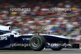 24.07.2010 Hockenheim, Germany,  Rubens Barrichello (BRA), Williams F1 Team - Formula 1 World Championship, Rd 11, German Grand Prix, Saturday Qualifying