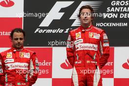 25.07.2010 Hockenheim, Germany,  Felipe Massa (BRA), Scuderia Ferrari, Fernando Alonso (ESP), Scuderia Ferrari - Formula 1 World Championship, Rd 11, German Grand Prix, Sunday