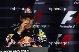 25.07.2010 Hockenheim, Germany,  Sebastian Vettel (GER), Red Bull Racing - Formula 1 World Championship, Rd 11, German Grand Prix, Sunday Press Conference