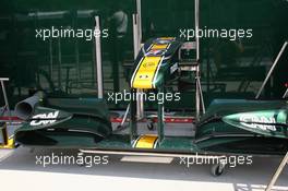 30.07.2010 Budapest, Hungary,  Lotus front wing - Formula 1 World Championship, Rd 12, Hungarian Grand Prix, Friday Practice