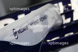 30.07.2010 Budapest, Hungary,  Williams F1 Team rear wing detail - Formula 1 World Championship, Rd 12, Hungarian Grand Prix, Friday Practice