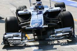 30.07.2010 Budapest, Hungary,  Williams  front wing - Formula 1 World Championship, Rd 12, Hungarian Grand Prix, Friday Practice