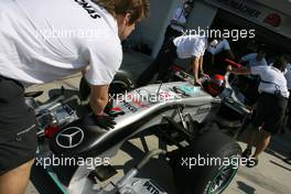 30.07.2010 Budapest, Hungary,  Michael Schumacher (GER), Mercedes GP  - Formula 1 World Championship, Rd 12, Hungarian Grand Prix, Friday Practice