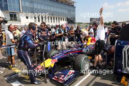 01.08.2010 Budapest, Hungary,  Sebastian Vettel (GER), Red Bull Racing - Formula 1 World Championship, Rd 12, Hungarian Grand Prix, Sunday Pre-Race Grid