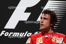 01.08.2010 Budapest, Hungary,  Fernando Alonso (ESP), Scuderia Ferrari - Formula 1 World Championship, Rd 12, Hungarian Grand Prix, Sunday Podium