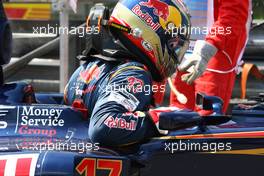 01.08.2010 Budapest, Hungary,  Jaime Alguersuari (ESP), Scuderia Toro Rosso retired from the race - Formula 1 World Championship, Rd 12, Hungarian Grand Prix, Sunday Race