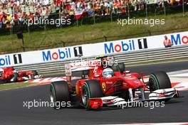 01.08.2010 Budapest, Hungary,  Fernando Alonso (ESP), Scuderia Ferrari - Formula 1 World Championship, Rd 12, Hungarian Grand Prix, Sunday Race