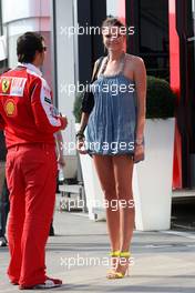 31.07.2010 Budapest, Hungary,  A lady in the paddock - Formula 1 World Championship, Rd 12, Hungarian Grand Prix, Saturday